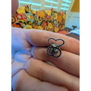 Vintage Dieges & Clust Sterling Silver‎ Heart Cross Marriage Encounter Pin